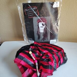 Regent Pirate Dread Locks Costume Wig Sz 12+ Halloween Cosplay Jack Sparrow